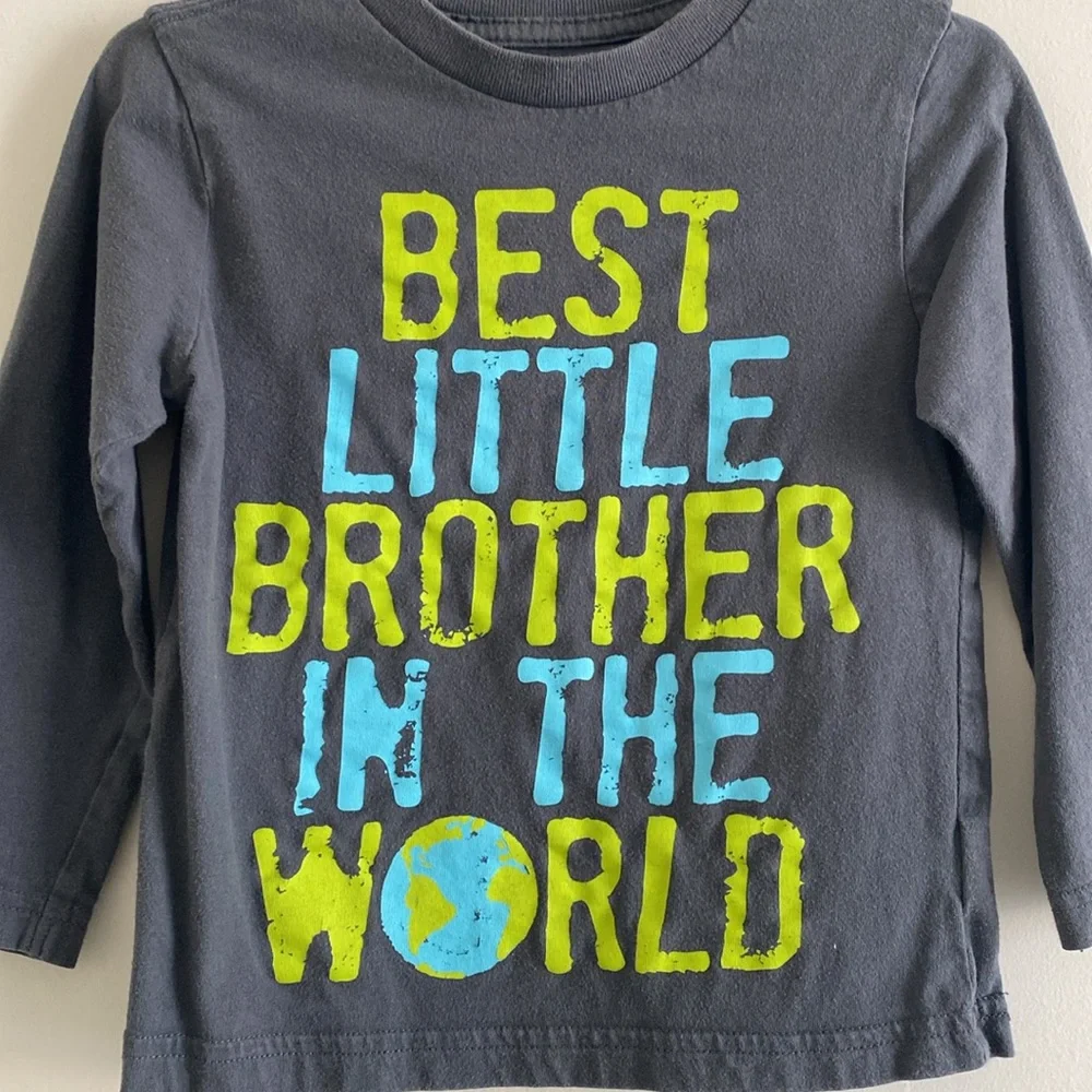 The Children’s Place Toddler Boy ‘Best Little Brother In The World’ Long Sleeve